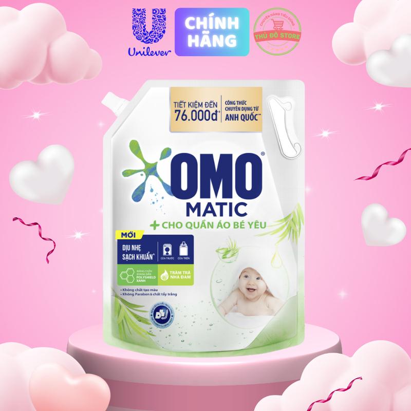 Nước Giặt OMO Matic Cho Bé Lành Tính Cho Quần Áo Trẻ Nhỏ - Túi 3.6KG