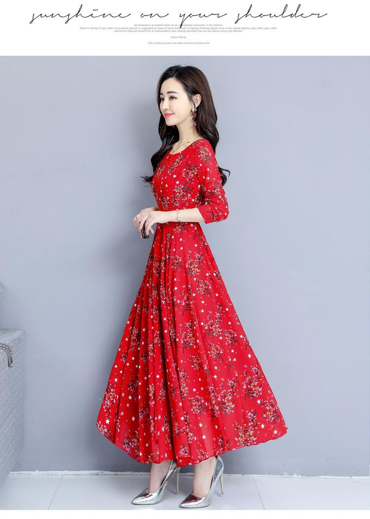 Product Introduction of Gaun Lengan Panjang, Koleksi Musim Bunga dan Musim Luruh Baru, Pakaian Wanita, Lebar dan Elegan, Skirt Popular, Sesuai untuk Musim Luruh dan Musim Sejuk, 2024 23