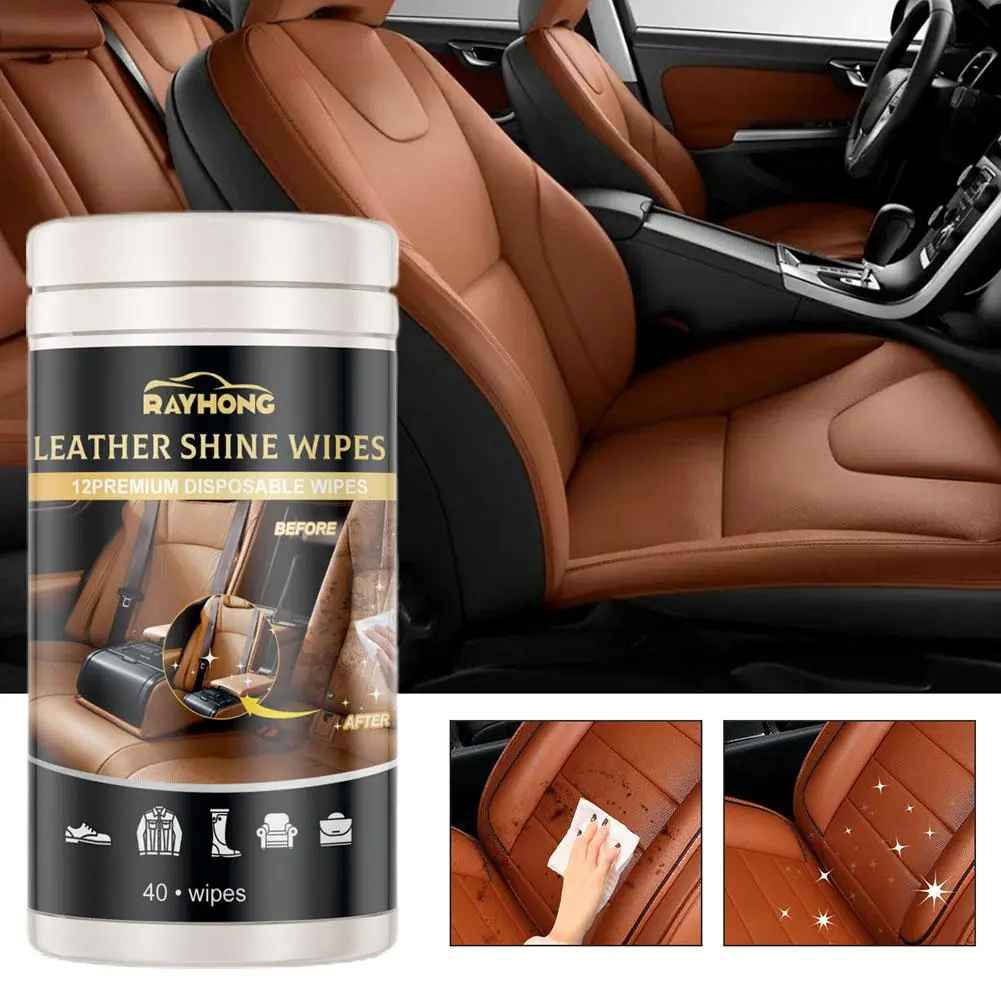 Protect Your Cars Leather Seats from Cracks and Fading with 40PCSBag Auto Leather Restoration E5P3