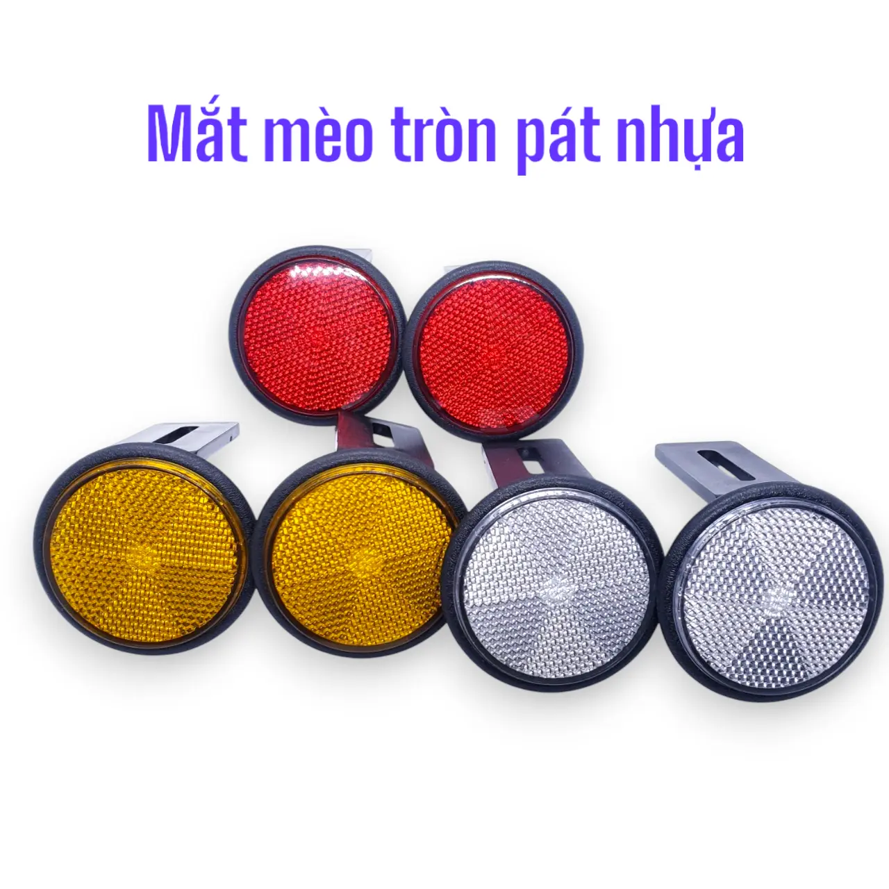 Mắt mèo Phản quang pát nhựa gắn biển số xe máy Phụ Kiện Phụ Tùng