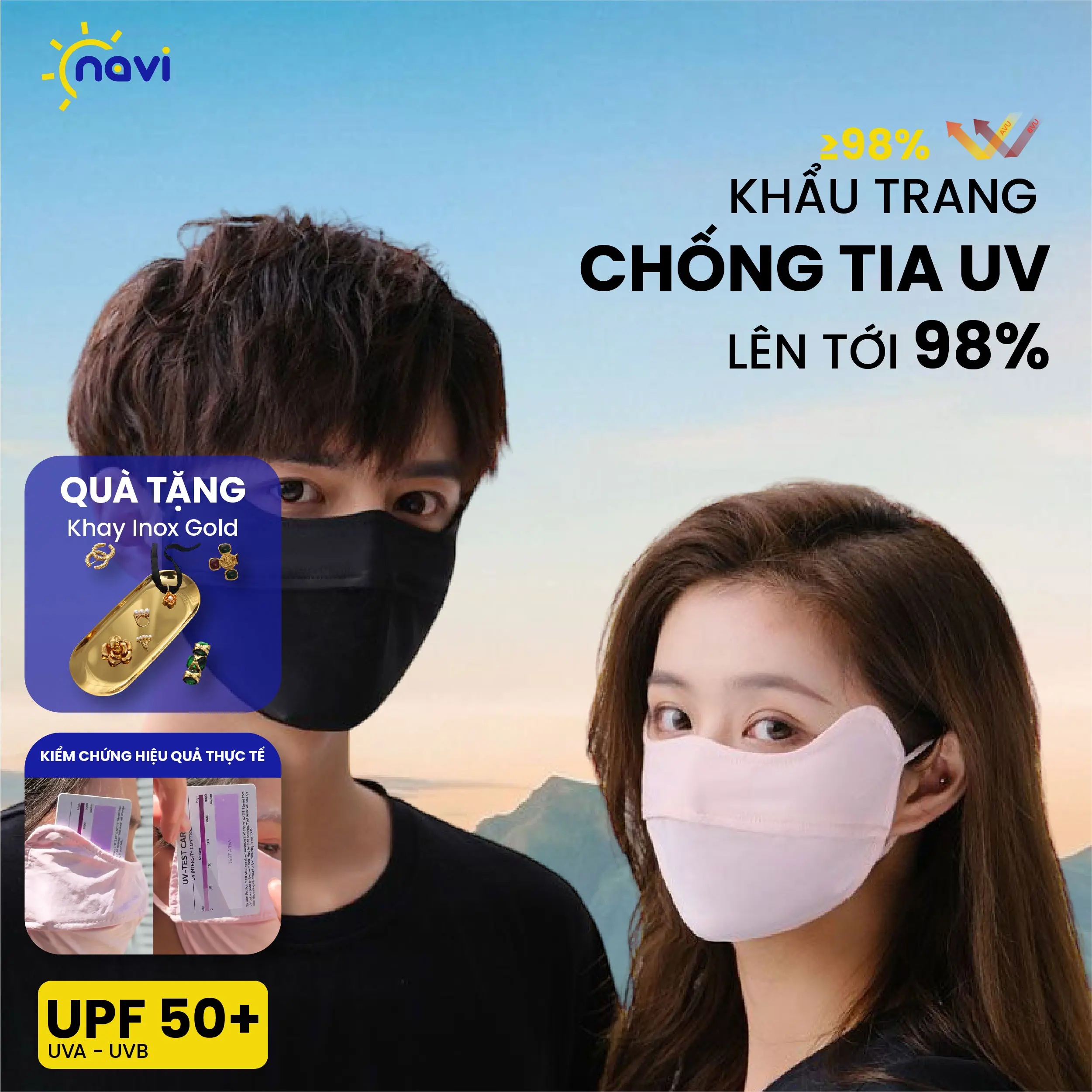 COMBO 5 CÁI Khẩu Trang Chống Tia UV Khẩu Trang Chống Nắng UPF 50+ Bảo Vệ Da Khỏi Ánh Nắng Mặt Trời Giúp Giữ Da Tr.ắng Sáng Vải Trơn