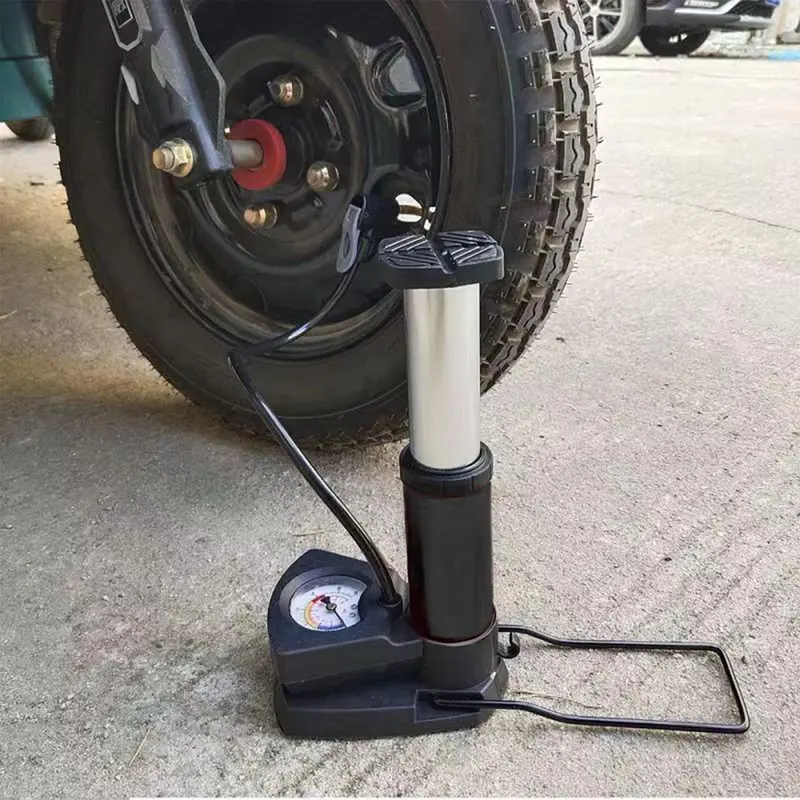 Bơm xe máy xe đạp nhỏ gọn đầu van đa năng 6