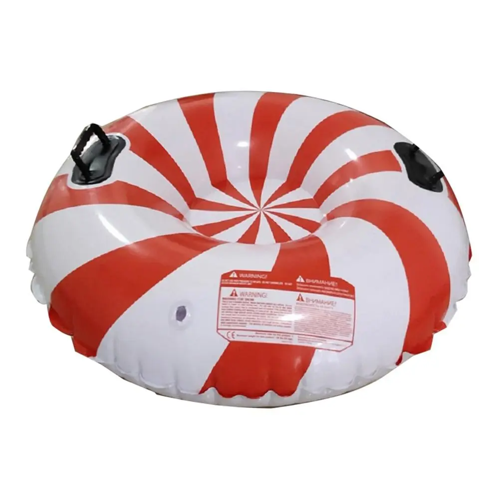 Snow Tube for Kids Adults Snow Sleds Hard PVC Bottom Durable Wearproof Sled with Handles Big Inflatable Snow Sledge Ski Circle for Outdoor Sledding