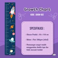 Gambar Lembar Belajar Growth Chart - Pengukur Tinggi Badan Anak Aesthetic Ukuran 150cm - Growth - 001 dari Lembar Belajar Kab. Purworejo 3 Tokopedia