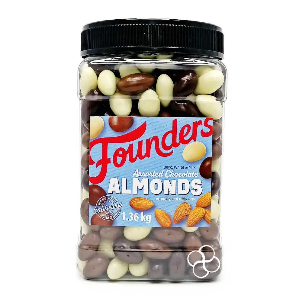 Founders Assorted Chocolate Almonds 1.36kg