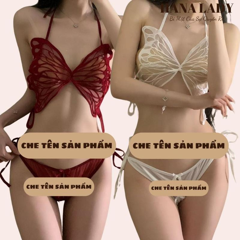 Bộ Lót Hình Bướm - Set Nội Y Xuyên Thấu Quyến Rũ BL059 0