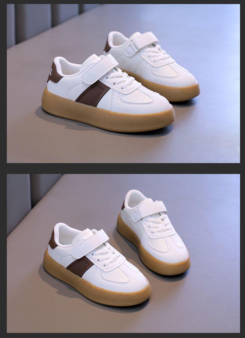 Product Introduction of Children's Shoes Children's Sneaker 2024 New Girls' Sneakers Boys' Moral Training Shoes Middle and Big Children Students Soft Bottom Skateboard Shoes 9