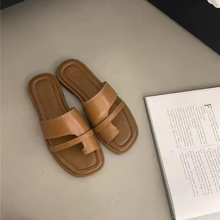 Vận Chuyển 24 Giờ 【DEAL CUỐI: GIẢM 20.000Đ】 Dép Nữ Quấn Ngón Kiểu La Mã | Thiết Kế Vuông Thời Thượng Đi Biển & Dạo Phố Giày Đế Bằng La Mã, Giày Đế Bằng, Giày Đầu Vuông, Giày Dép Bãi Biển. 8