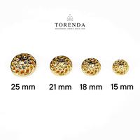 Gambar Torenda Kancing Jepang Emas Grosir Gold Button Motif Whirlwind - 25mm dari Torenda Kota Administrasi Jakarta Pusat 2 Tokopedia