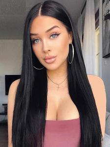 26 Inch Long Straight Clip-in Hair Extensions, Gorgeous Fluffy Extensions for Women, Synthetic Hair Pieces for Party, Daily Use