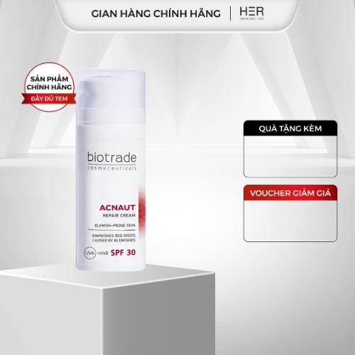 Kem tái tạo da hư tổn sau điều trị Biotrade Acnaut Repair Cream 30ml (R) (HSD: 2/27)