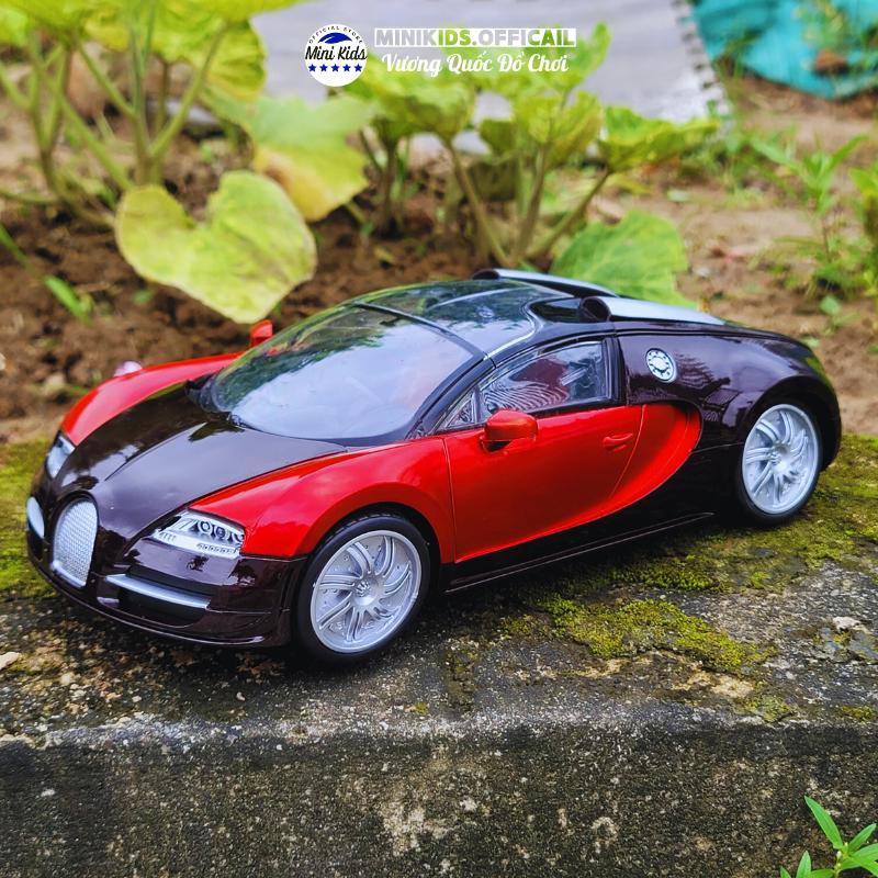 Đồ chơi siêu xe Bugati size lớn chạy pin (tặng kèm pin) phát có đèn sáng dành cho bé - MiniKids Toy 6