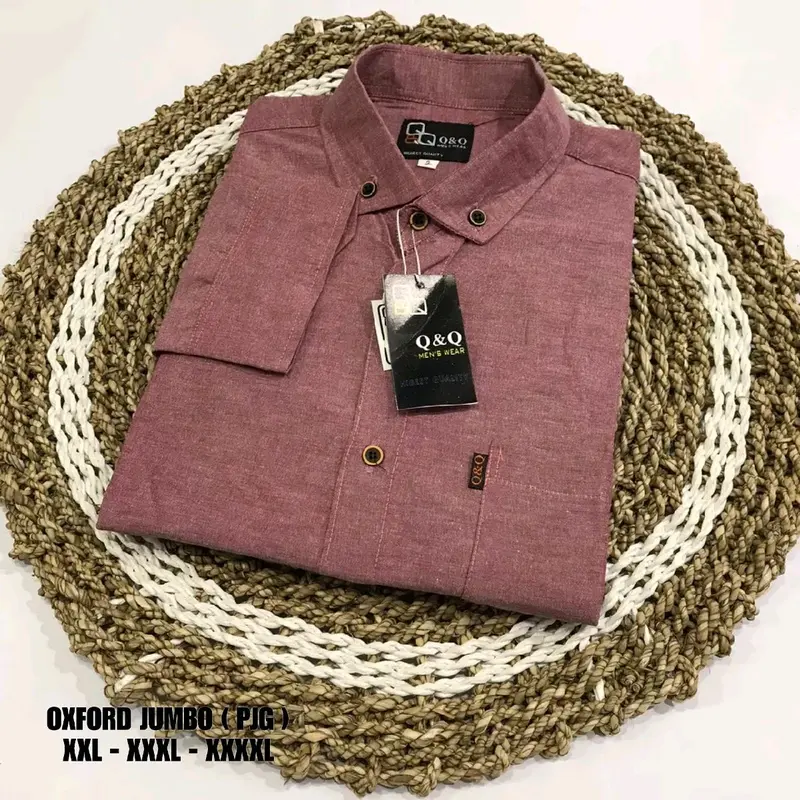 Kemeja polos panjang jumbo kemeja lengan panjang big size 2XL 3XL 4XL oversize kemeja tangan panjang jumbo 6