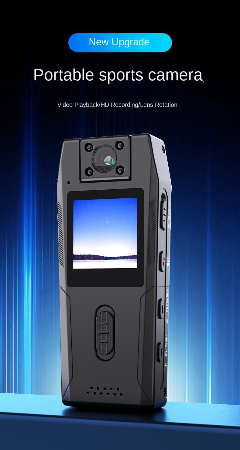 Product Introduction of Long Endurance HD Night Vision Law Enforcement Recorder Back Clip Conference Live Recorder Outdoor Riding Sports Camera 9