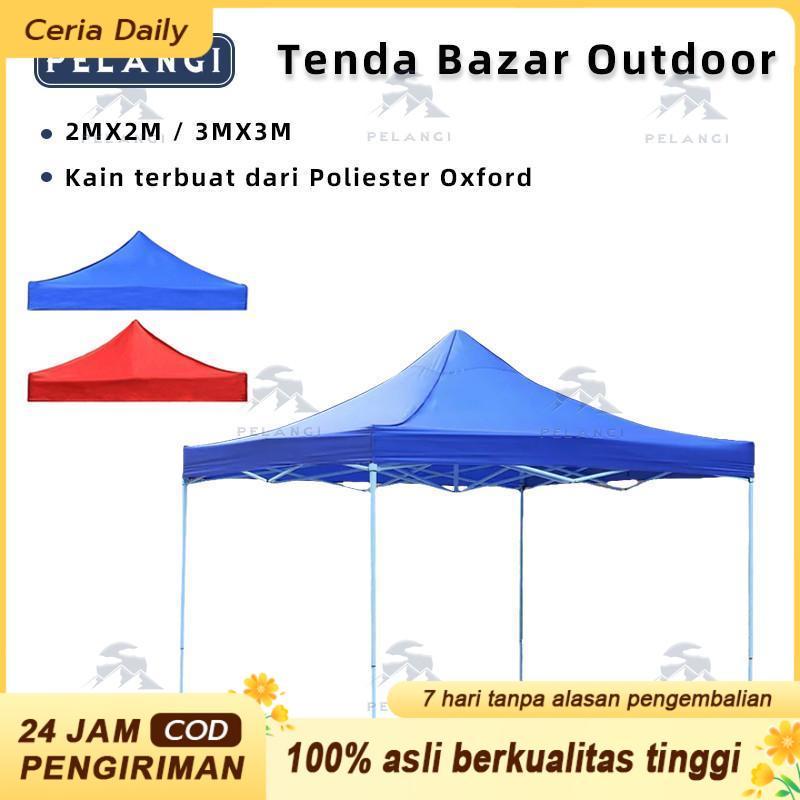 Terpal Atap Tenda Lipat Cover Tenda (Bahan Polyester 600D 2X2 3X3)Anti ...