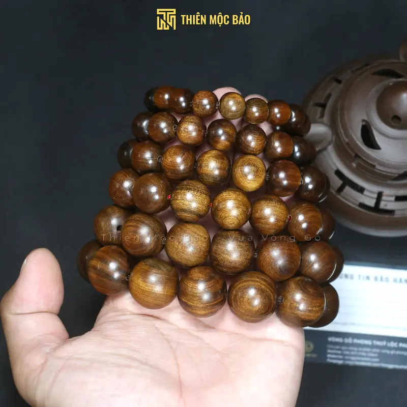 Vòng tay gỗ Bách xanh để mộc thơm tự nhiên đủ cỡ cho Nam và Nữ 8/10/12/14/16/18/20mm - Phụ kiện đeo tay | Thiên Mộc Bảo 6
