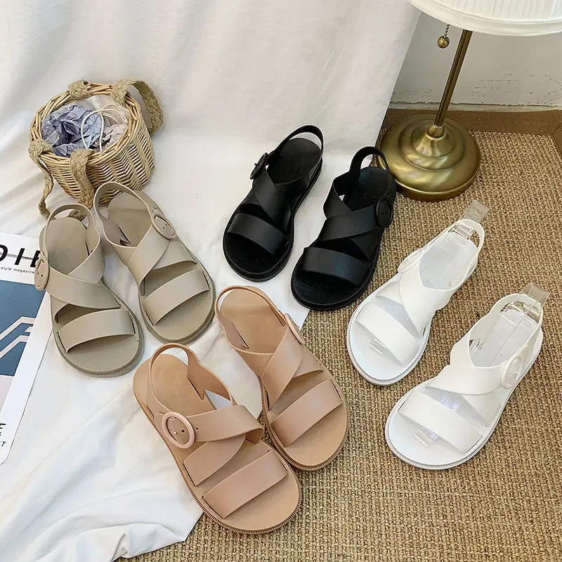 2024 New Sandals Women's Fashion All-Match Outer Wear Internet Hot Sandals Sandals Flat Shoes Fashion Slippers