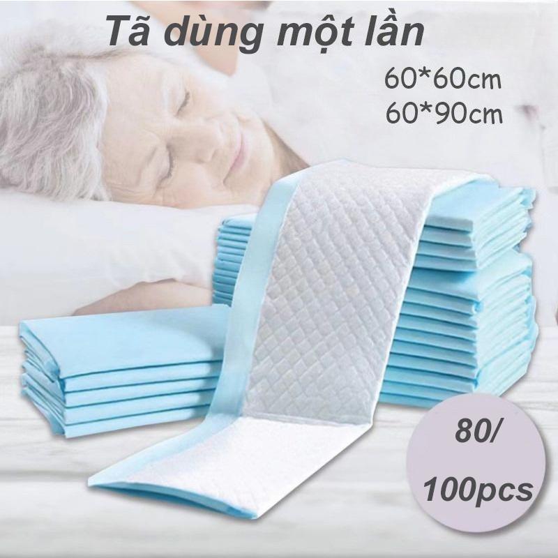 Thảm Chăm Sóc Người Lớn Dùng Một Lần Siêu Thấm Hút 80/100 CÁI Thích Hợp Cho Người Già Bà Bầu Và Cho Con Bú Kích Thước 60*60/60*90cm