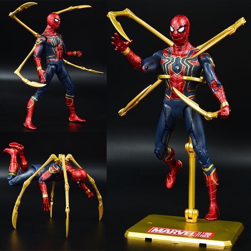 Mô hình người nhện Spiderman - Marvel ( có khớp cử động có đèn led) chi tiết sắc nét 4