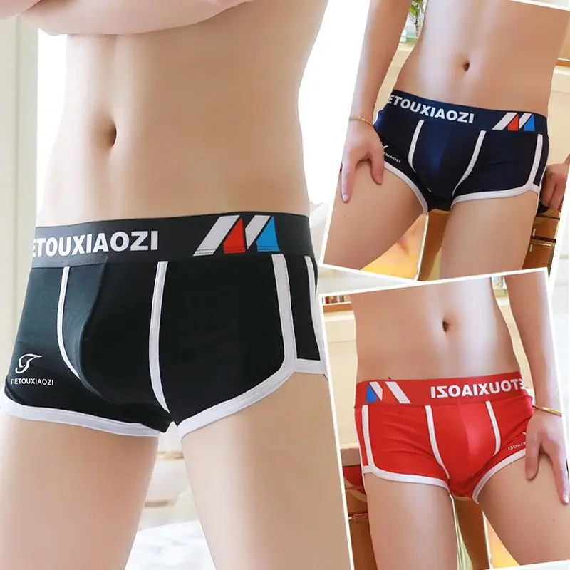 Quần Boxer Nam, Chất Liệu Cotton Nguyên Chất, Phong Cách Sexy Và Hợp Xu hướng Thích Hợp Cho Nam Và Trẻ Trung, Quần Đùi Thể Thao, Thoải Mái Và Co Giãn, Đồ Lót Bé Trai 2