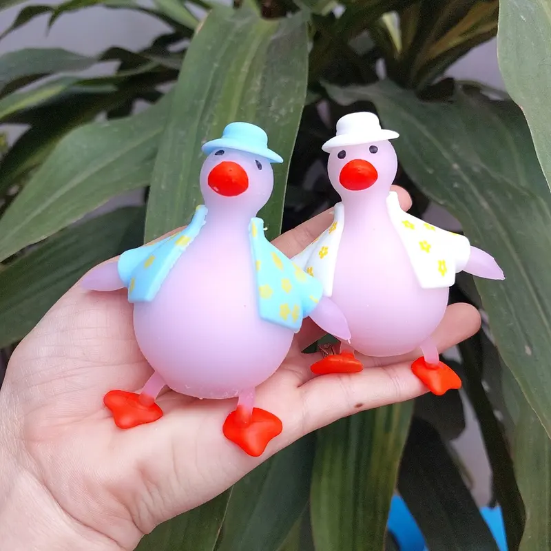 Đồ chơi bóp mềm dẻo squishy xả stress giảm căng thằng hình chú vịt dễ thương 8