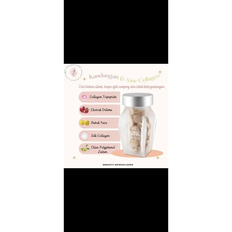D Vine Collagen Isi 20 Permen Collagen Pemutih Kulit Original Korea 2