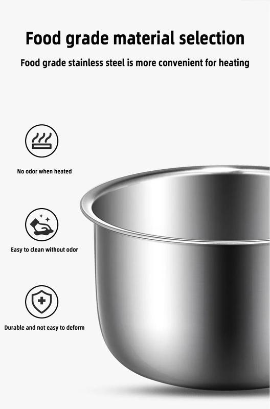 Product Introduction of Portable Electric Lunch Box Heating Single Double Layers Stainless Steel Cooking Lunch Boxes Food Storage Warmer Container Mini Rice Cooker Steamer Tableware 24