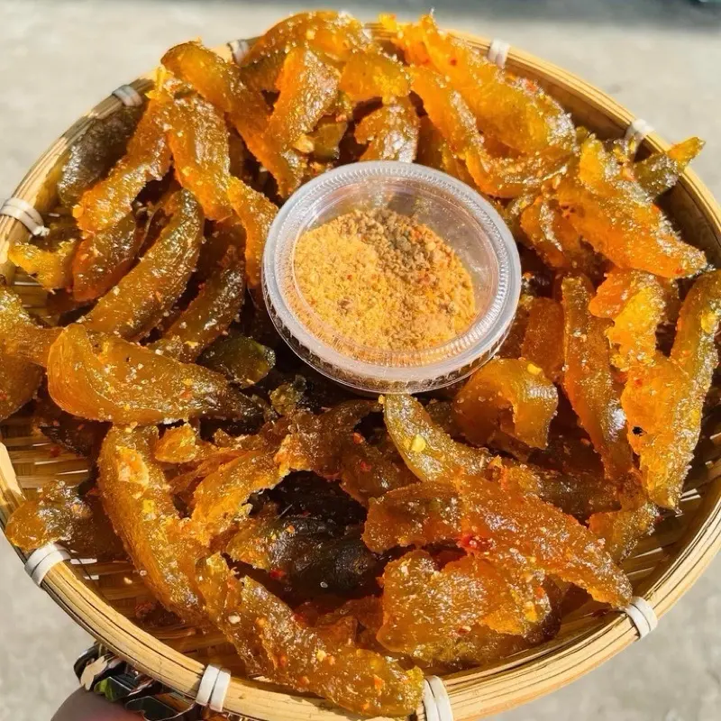 Ô Mai Mứt Cóc Sấy Chanh Muối Ớt Chua Ngọt - Lon 400g - Đồ Ăn Vặt 3