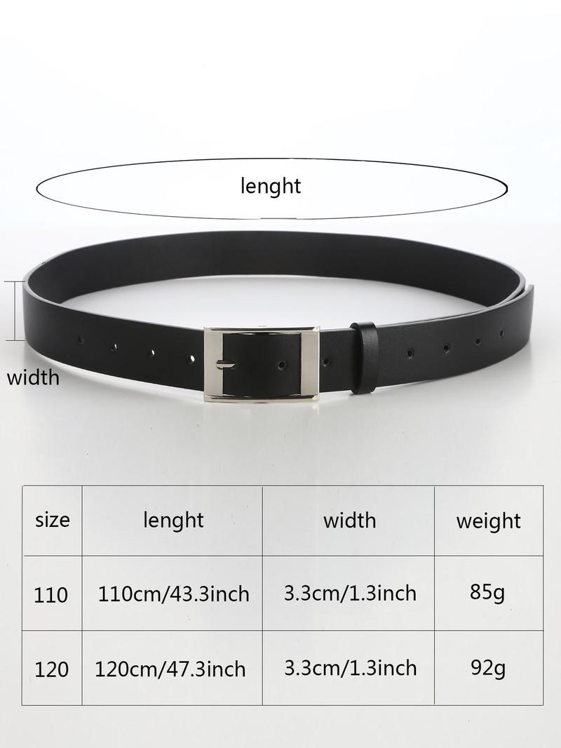 Product Introduction of Casual Men's Plain Color Pu Buckle Belt, Hot Fashion Belt for Party, Daily Clothing Decor, Modern Trendy All-match & Exquisite Belt 1