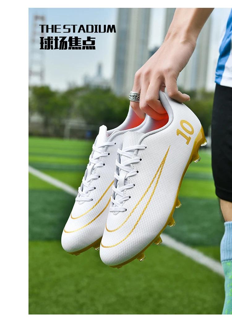Product Introduction of Professional Men Football Shoes TF/FG Professional Boy Football Field Boots Society Cleats Soccer Shoes Fast Non Slip Sneaker 18