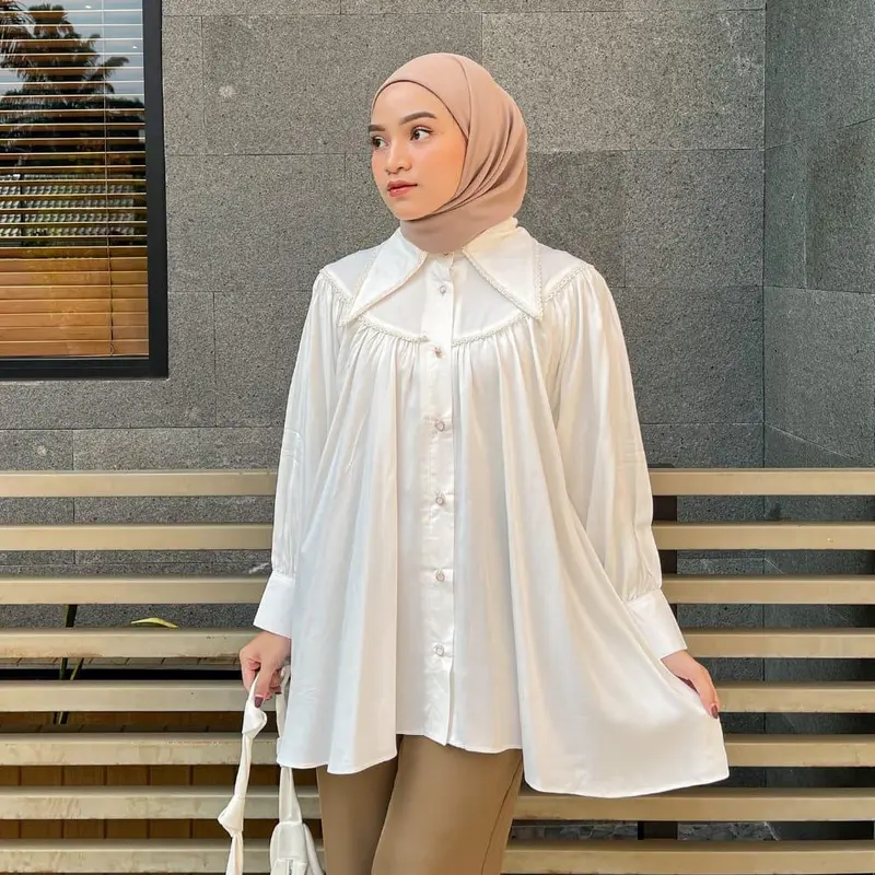COU - Blouse Hea Casual Style /Blouse Atasan Wanita - NN Fit Top Baju Basic Oversize 1