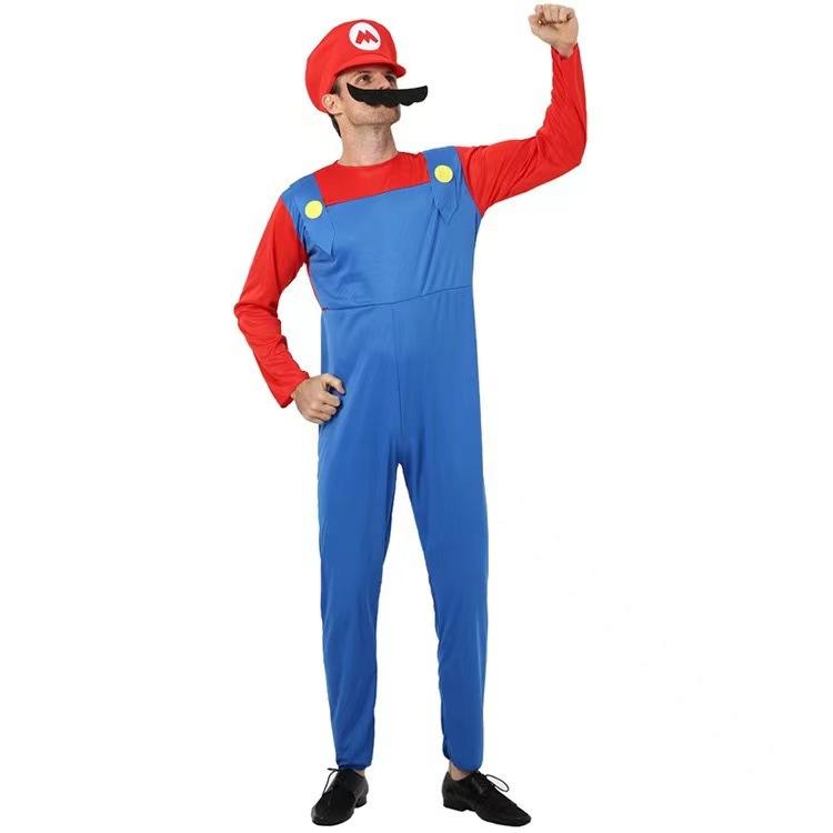 【MEGA SALE 5.5】Halloween, Giáng sinh, cosplay, trang phục anime, trang phục Mario cho trẻ em, cosplay Super Mario, trang phục dự tiệc, SS24 áo  cosplay 3