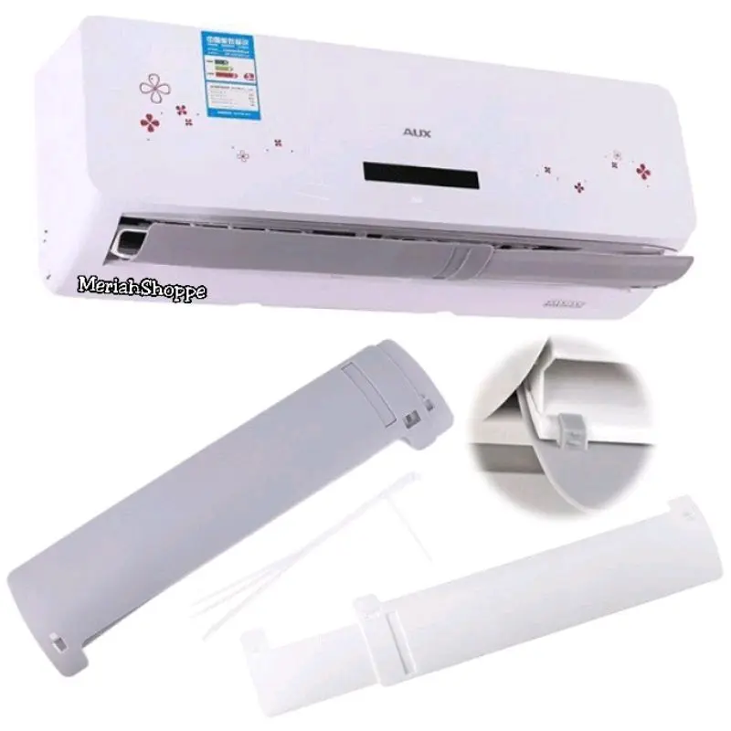 talang ac penahan hembusan angin sayap ac air conditioner screen cover reflektor reflector universal Medan meriah meriahshoppe