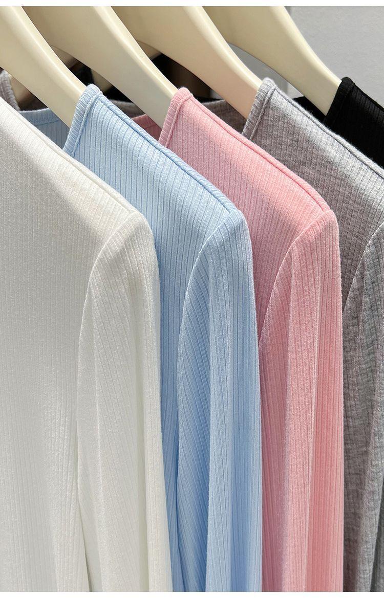 Product Introduction of Tiktok recommendation gray yarn cardigan, thin coat, sunscreen blouse, scarf, women's new office air conditioning shirt, suitable for summer, can be worn outside 2