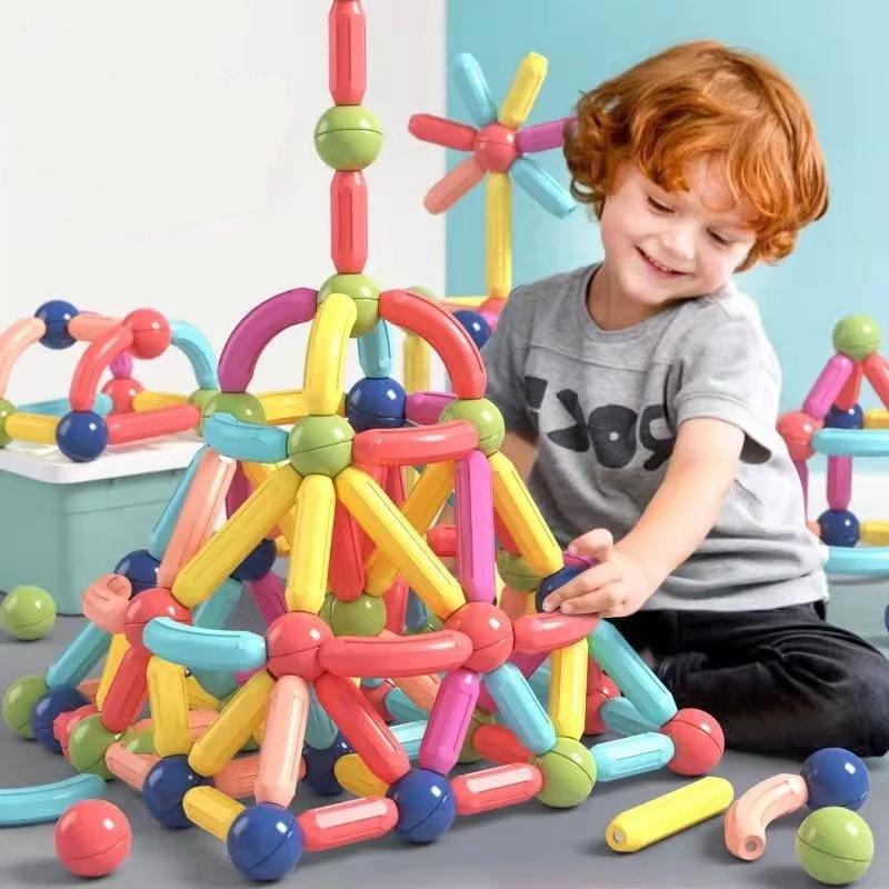 new 64PCS Magnetic Building Blocks Toy Set for Kids Large Size - TikTok ...