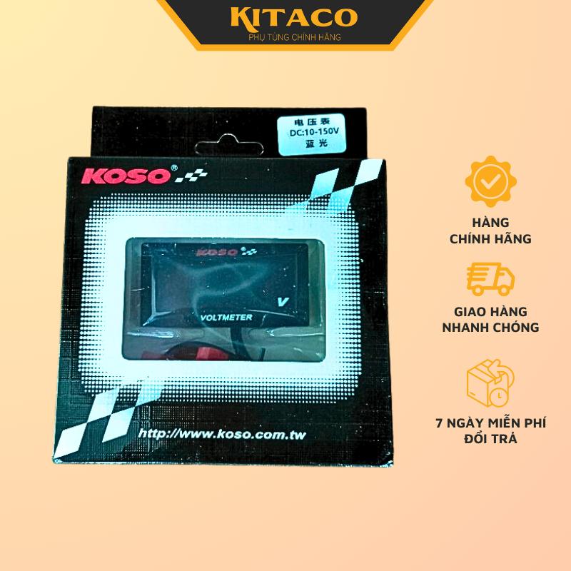 Đồng hồ báo volt điện tử koso 5v-150v chống nước tuyệt đối-Báo vol có Chức năng báo bình,vol,pin ắc quy xe điện
