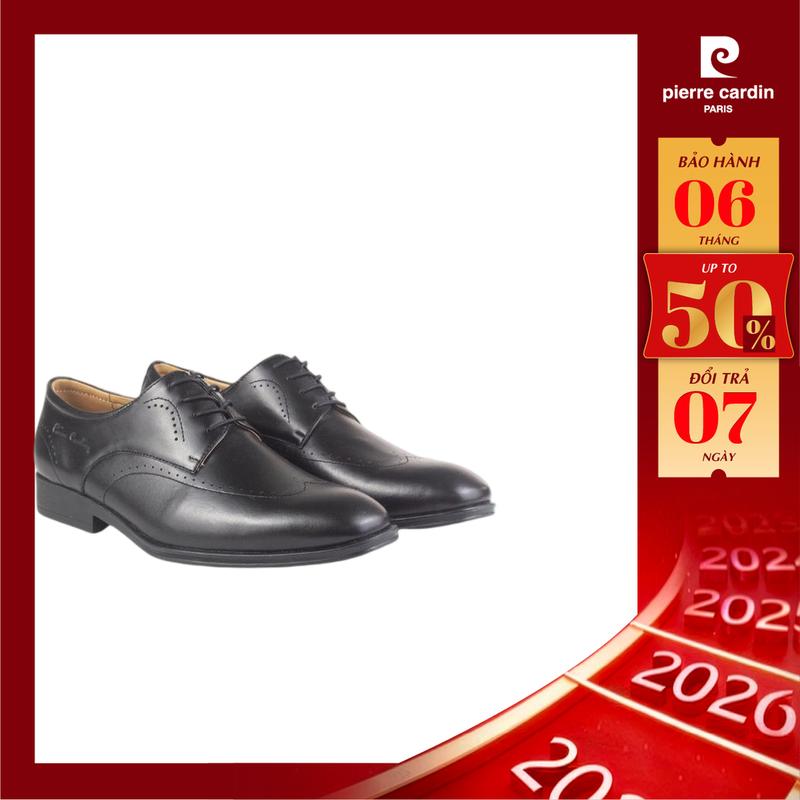  Giày tây nam Pierre Cardin có dây chất liệu da bò thật cao cấp đế cao su chống trượt - PCMFWL 770 
