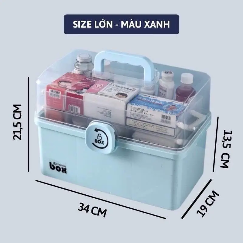 Hộp đựng thuốc gia đình đồ dùng cá nhân.hộp thuốc nhiều ngăn sezi 34 phòng tắm bền