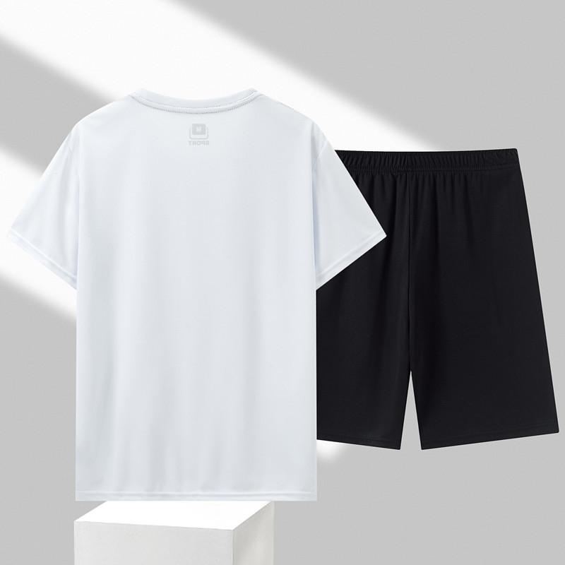 Product Introduction of Friendrich-Sports Suit Men's Summer Thin Quick-Drying Running Suit Short-Sleeved T-shirt Two-Piece Set Casual Men's Clothing Manufacturer 4