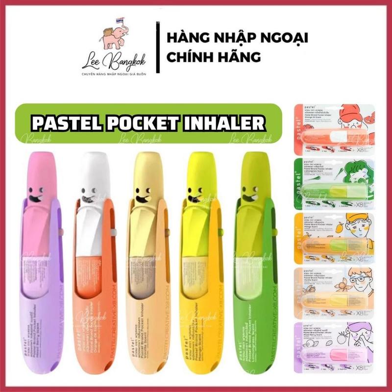 [CHUẨN THÁI] Ống Hít Thông Mũi Pastel Brand Pocket Inhaler Scents Tinh Dầu Trái Cây Tươi Mát Thái Lan 1.5ml