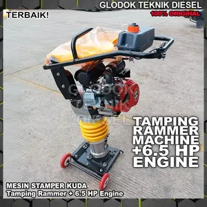 Mesin Stamper Kuda / Tamping Rammer / Pemadat Tanah KUALITAS TERBAIK - +6.5 HP CHINA FREE ONGKIR