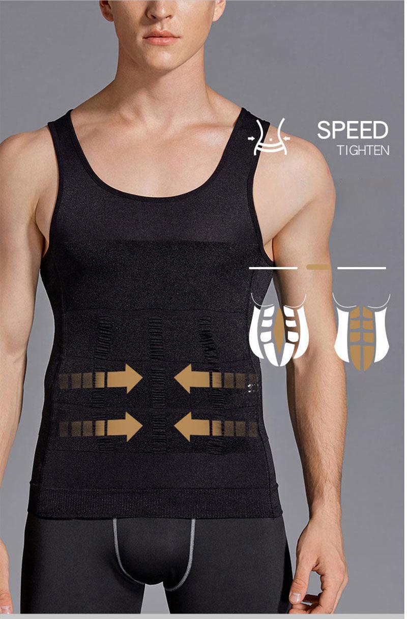 Product Introduction of Áo Vest Thu Nhỏ Bụng, Dành Cho Nam Giới, Định Hình Và Kích Thắt Eo, Áo, Công Cụ Định Hình Cơ Thể Ẩn, Kỳ Diệu, Thích Hợp Cho Nam Giới Thừa Cân. Thun 4
