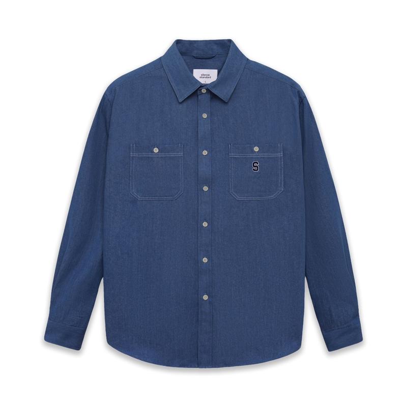 Áo sơ mi SilenceStandard Premium Denim Logo S Menswear Nam 9