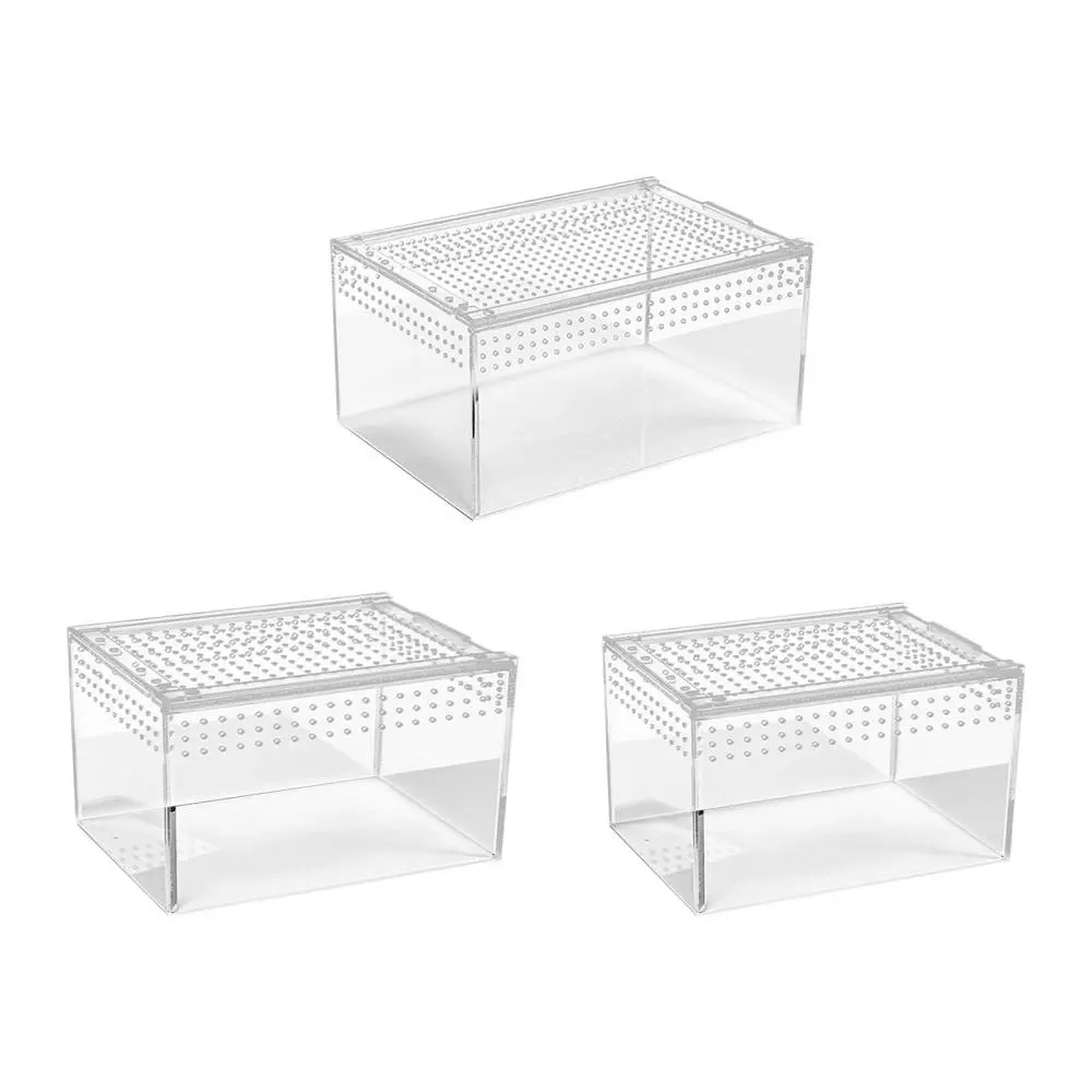 Reptile Terrarium Convenient Acrylic Enclosure for Snake Crayfish Amphibians