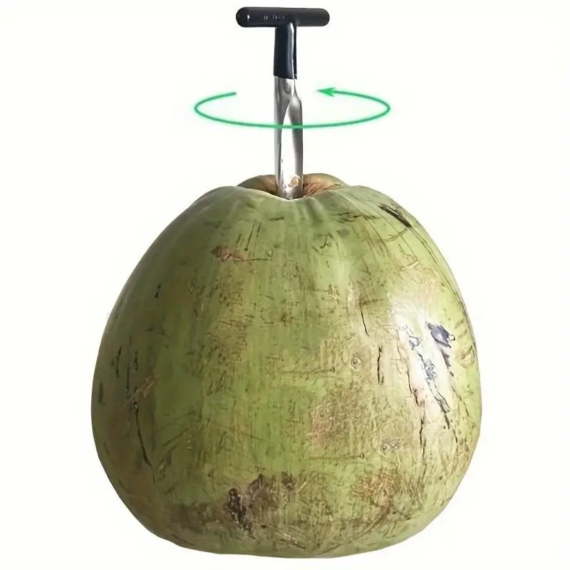 Stainless Steel Coconut Opener, 1 Count Portable Coconut Knife, Coconut Punching Tool, Kitchen Utensils & Gadgets 3