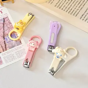 Gunting Kuku H967 Stainless Steel Perawatan Tangan Pemotong Kuku Warna Pastel Nail Clipper Gunting Kuku DIY Kartun Motif Sanrio