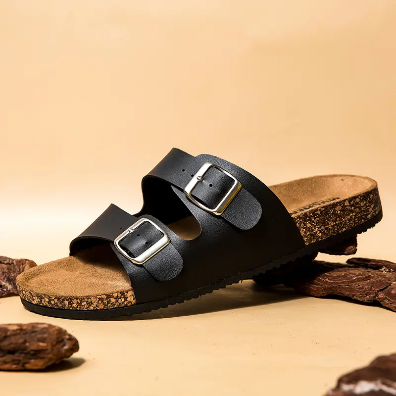 Men’s -Inspired Cork Sandals – Classic, Comfortable, and Versatile Indoor & Outdoor Cork Footwear for Casual, Beach, or Home Wear