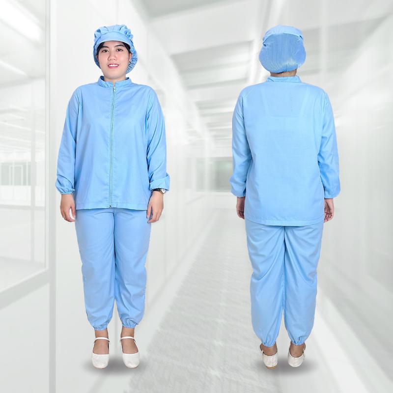 (KHÔNG KÈM NÓN) Đồng Phục Phòng Sạch, Phòng Lạnh Cho Công Nhân Thực Phẩm, Ngành Y Tế, Phòng Thí Nghiệm 0