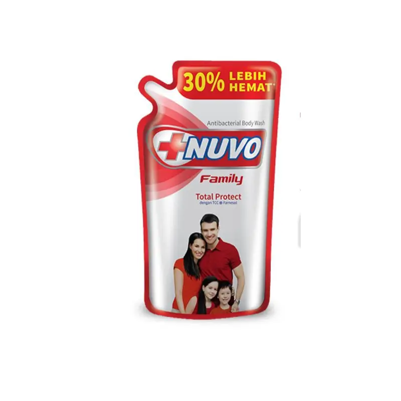 [DAPAT 2] Nuvo Family Sabun Mandi Cair Merah Total Protect Pouch 825 ml 825ml 1pcs 2pcs dbb 3