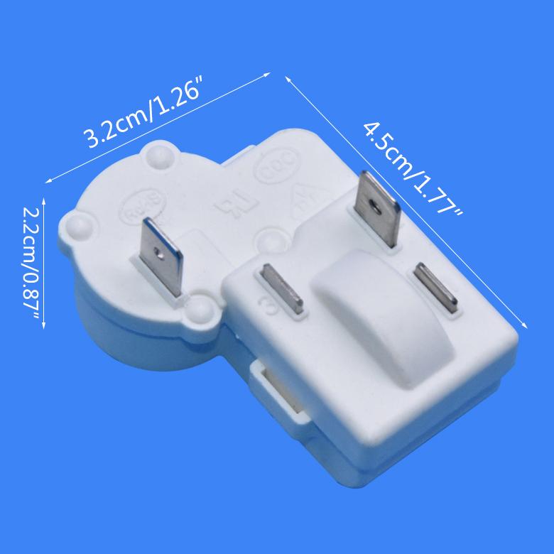 Product Introduction of 4 Pin Compressor PTC Start Relay Replacement  Freezer High Current Starter Refrigerator Spare Parts Easy to Install 0